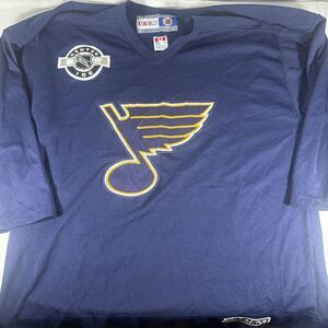 CCM St. Louis Blues NHL Jersey Adult XL Navy Center Ice